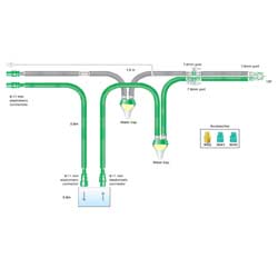 Ventilator Circuit Neonatal with 2 Water Trap